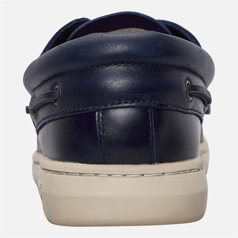 Timberland Mens Portofino Pier Boat Shoes Dark Blue Full Grain - Image 3