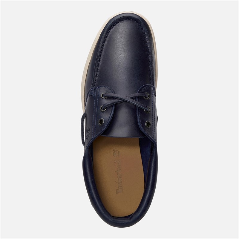 Timberland Mens Portofino Pier Boat Shoes Dark Blue Full Grain - Image 4