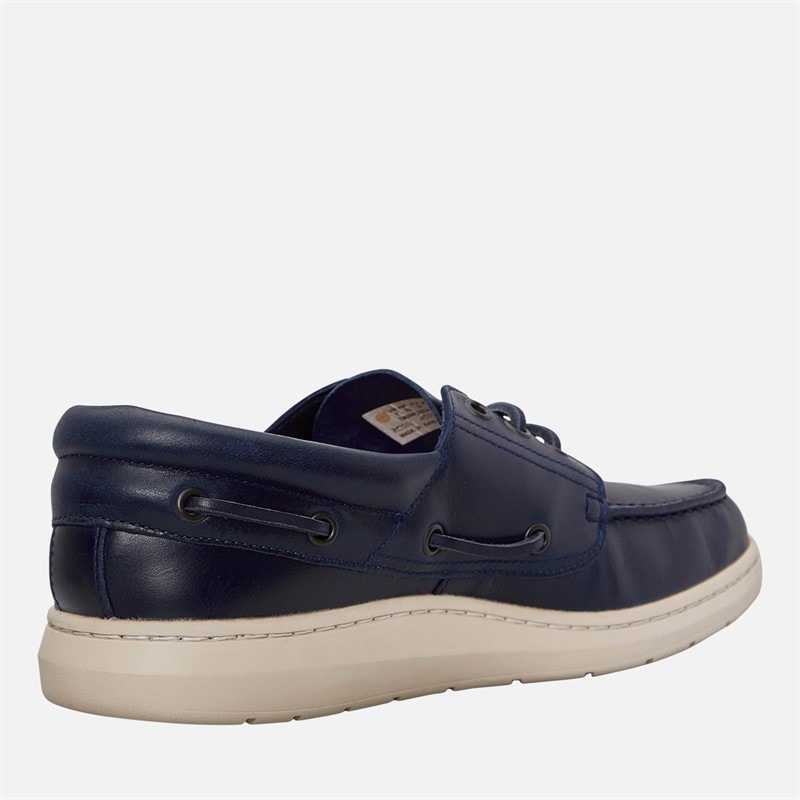 Timberland Mens Portofino Pier Boat Shoes Dark Blue Full Grain - Image 5