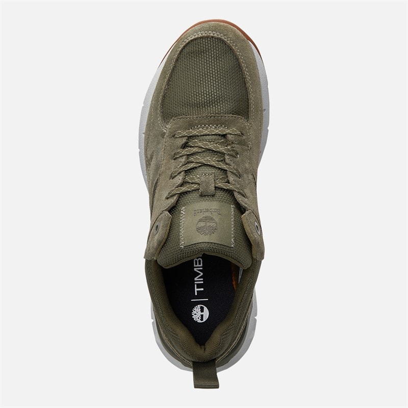 Timberland Mens Voyager Park Trainers Dark Green Mesh - Image 4