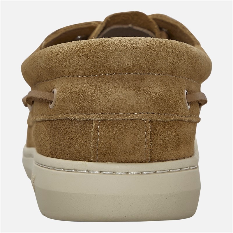 Timberland Mens Portofino Pier Boat Shoes Medium Beige Suede - Image 3