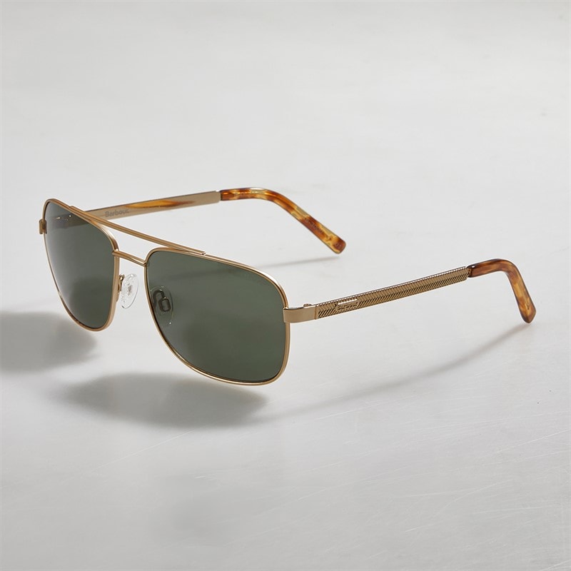 Barbour Mens Sunglasses Matte Gold - Image 1