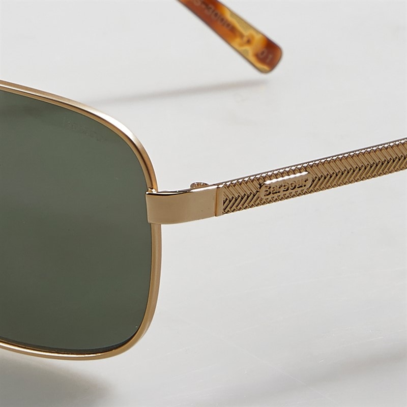 Barbour Mens Sunglasses Matte Gold - Image 4