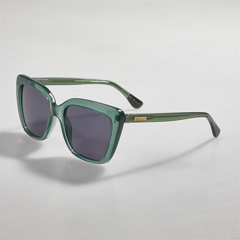 Barbour Womens Sunglasses Shiny Green Crystal - Image 1