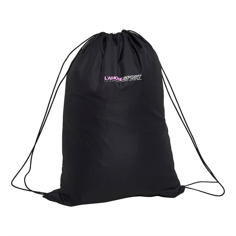 L'amore Couture Womens Luna Waterproof Changing Robe Black/Pink - Image 5