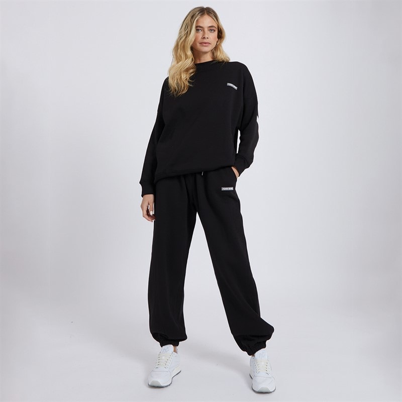 L'amore Couture Womens Ryleigh Loose Fit Jogger Black - Image 4