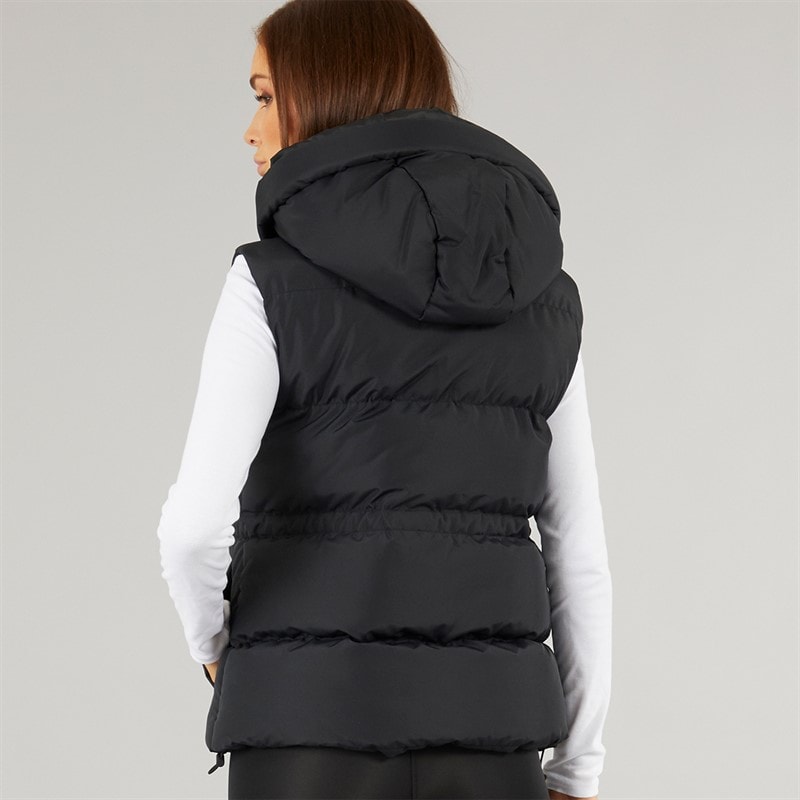 L'amore Couture Womens Cosmic Short Gilet Black - Image 2