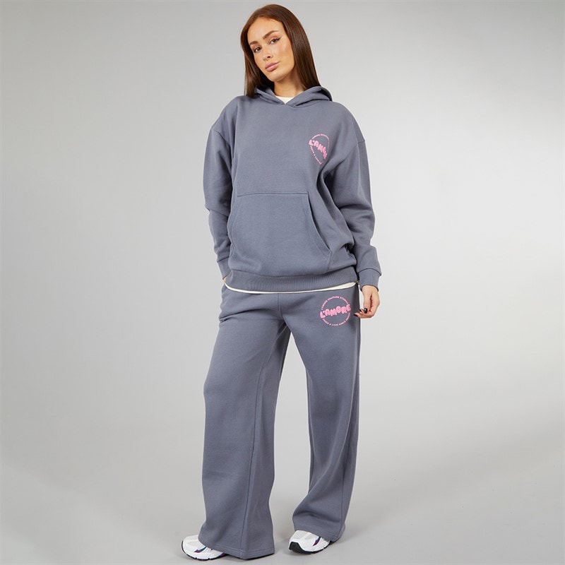 L'amore Couture Womens Glendale Tracksuit Charcoal - Image 2