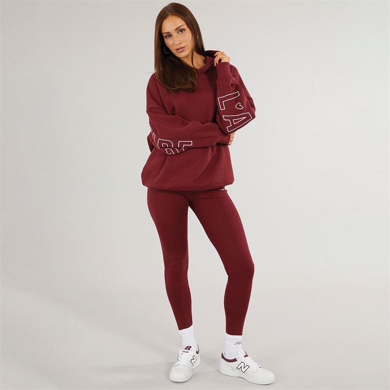 L'amore Couture Womens Ryleigh Leggings Burgundy - Image 4