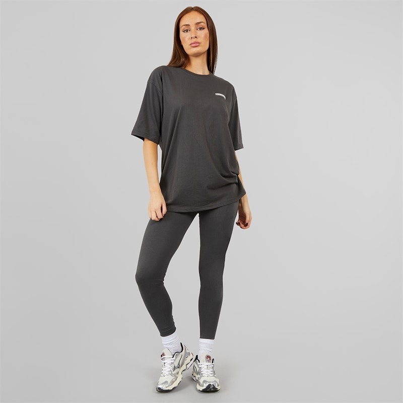 L'amore Couture Womens Ryleigh Leggings Charcoal - Image 4