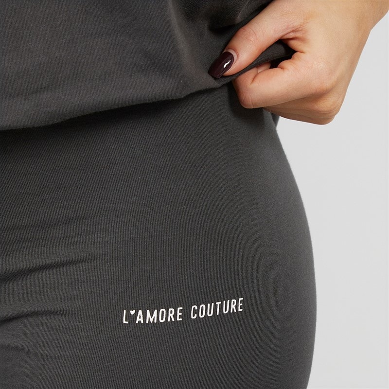 L'amore Couture Womens Ryleigh Leggings Charcoal - Image 5