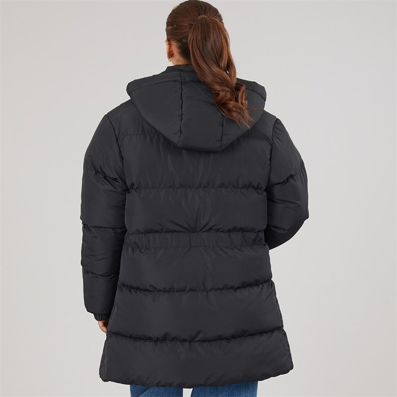 L'amore Couture Womens Liana Short Puffer Jacket Black - Image 2