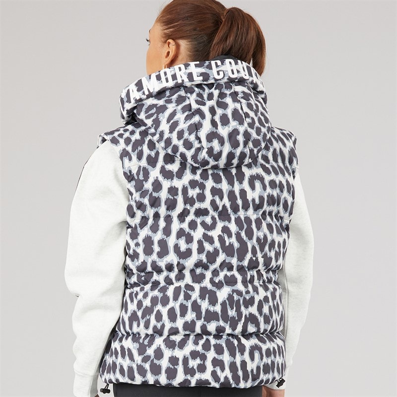 L'amore Couture Womens Starling Short Gilet Leopard - Image 2