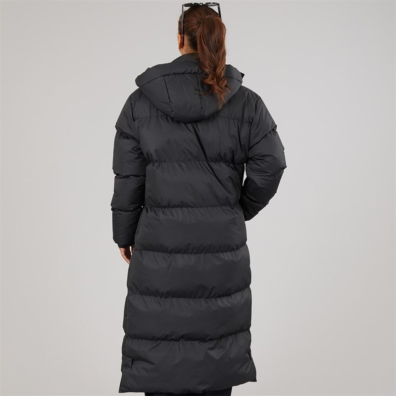 L'amore Couture Womens Bloomingdale Long Puffer Coat Black - Image 2