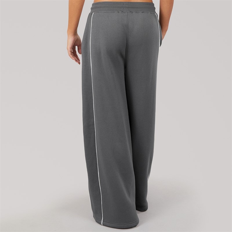 L'amore Couture Womens Lira Wide Leg Joggers Charcoal - Image 2