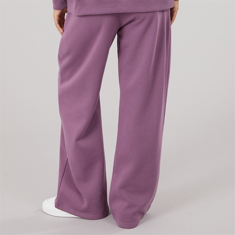 L'amore Couture Womens Novalie Wide Leg Joggers Grape - Image 2