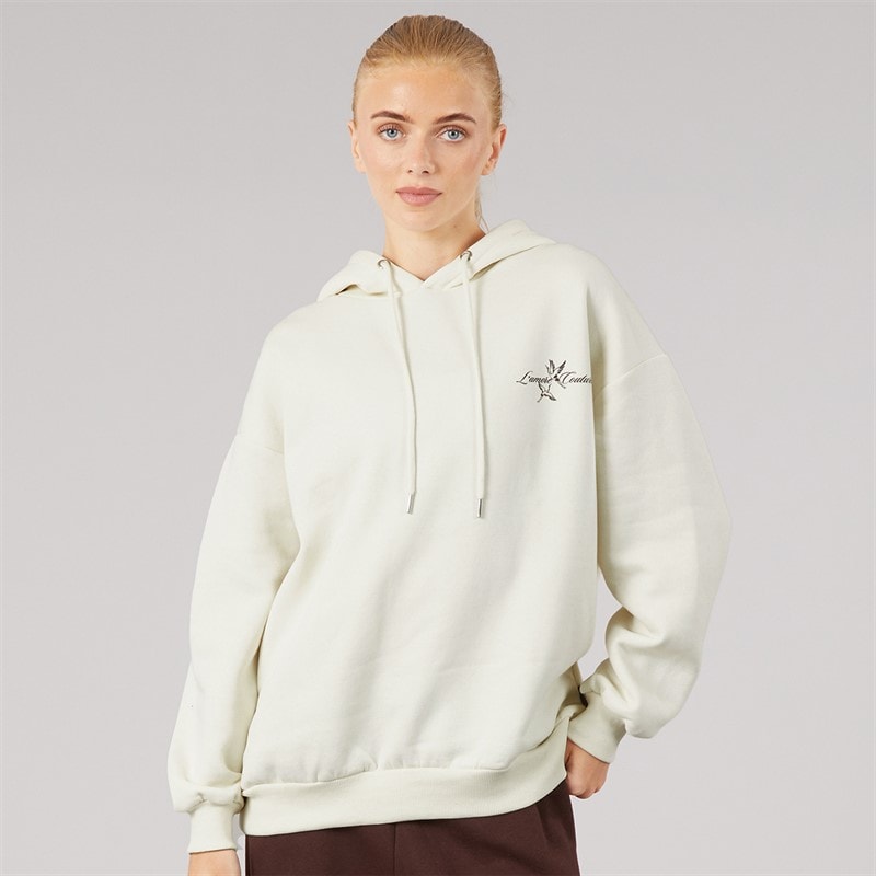 L'amore Couture Womens Japan Hoodie Cream - Image 5