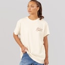 L'amore Couture Womens Marlow Oversized T-Shirt Cream