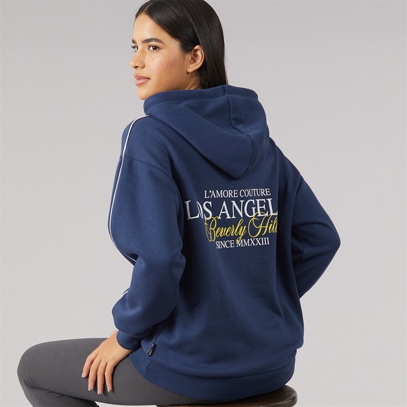 L'amore Couture Womens Waverley Hoodie Navy - Image 1