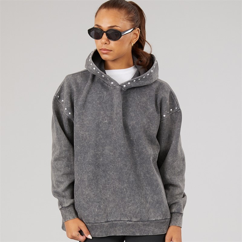 L'amore Couture Womens Lorien Hoodie Charcoal - Image 1