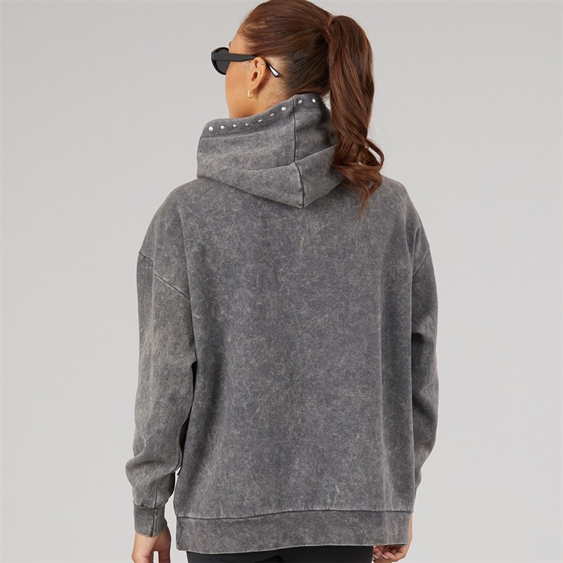 L'amore Couture Womens Lorien Hoodie Charcoal - Image 2