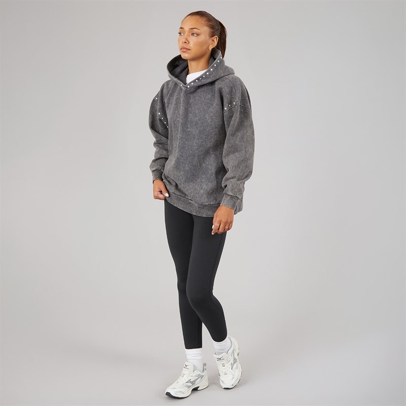 L'amore Couture Womens Lorien Hoodie Charcoal - Image 4