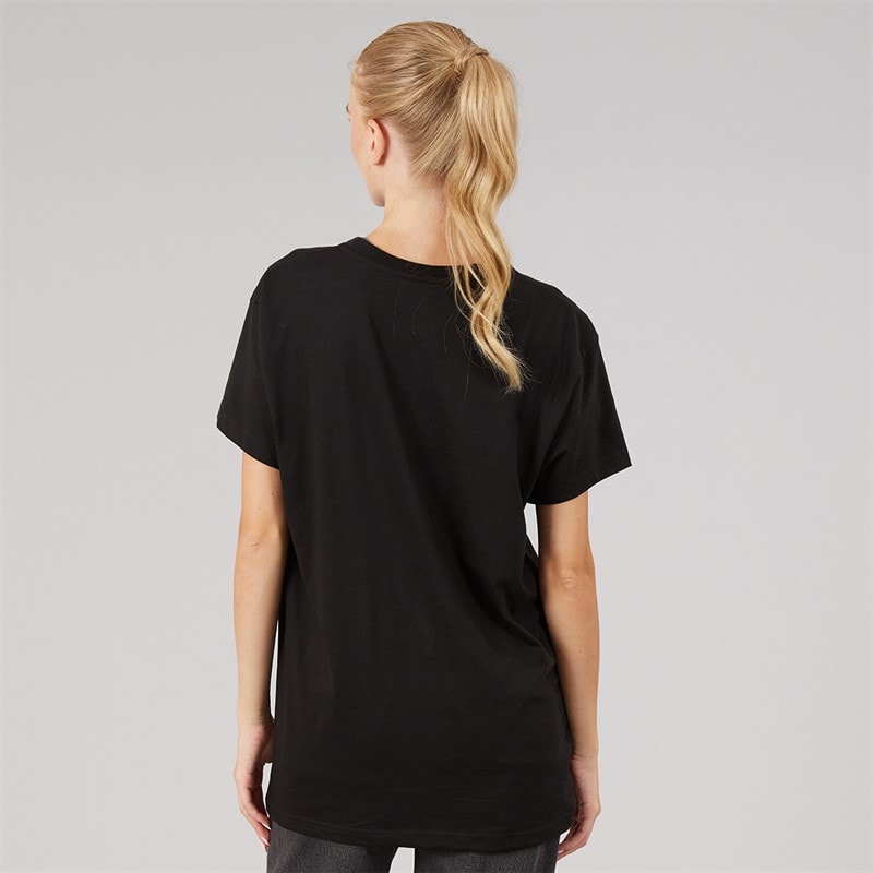 L'amore Couture Womens Denali Oversized T-Shirt Black - Image 2