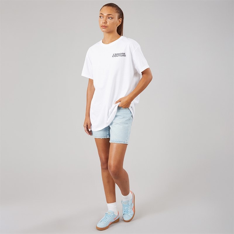 L'amore Couture Womens Texas T-Shirt White - Image 4