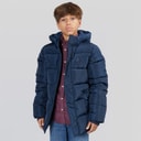 U.S. POLO ASSN. Boys Heavy Puffer Coat Navy Blazer