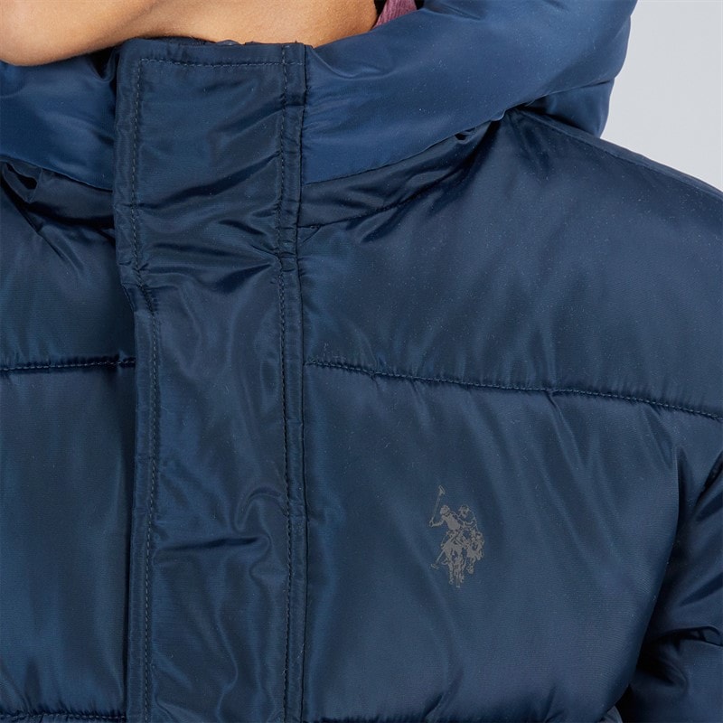 U.S. POLO ASSN. Boys Heavy Puffer Coat Navy Blazer - Image 5