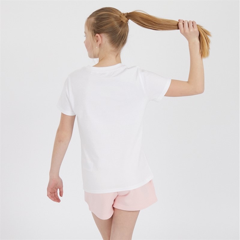 U.S. POLO ASSN. Girls Graphic T-Shirt And Shorts Set Crystal Rose - Image 2