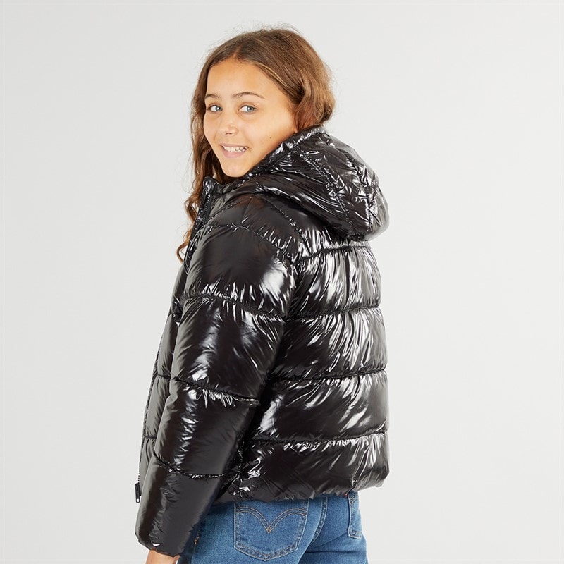 U.S. POLO ASSN. Girls Puffer Jacket Black - Image 2