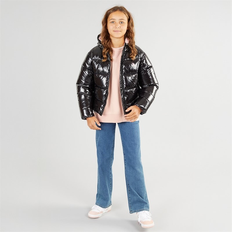 U.S. POLO ASSN. Girls Puffer Jacket Black - Image 4