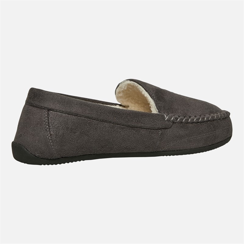 U.S. POLO ASSN. Mens Miky Moccasin Slippers Charcoal/Blue - Image 5