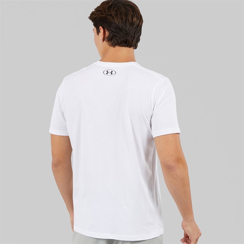 Under Armour Mens UA Sportstyle Left Chest Short Sleeve T-Shirt White - Image 2
