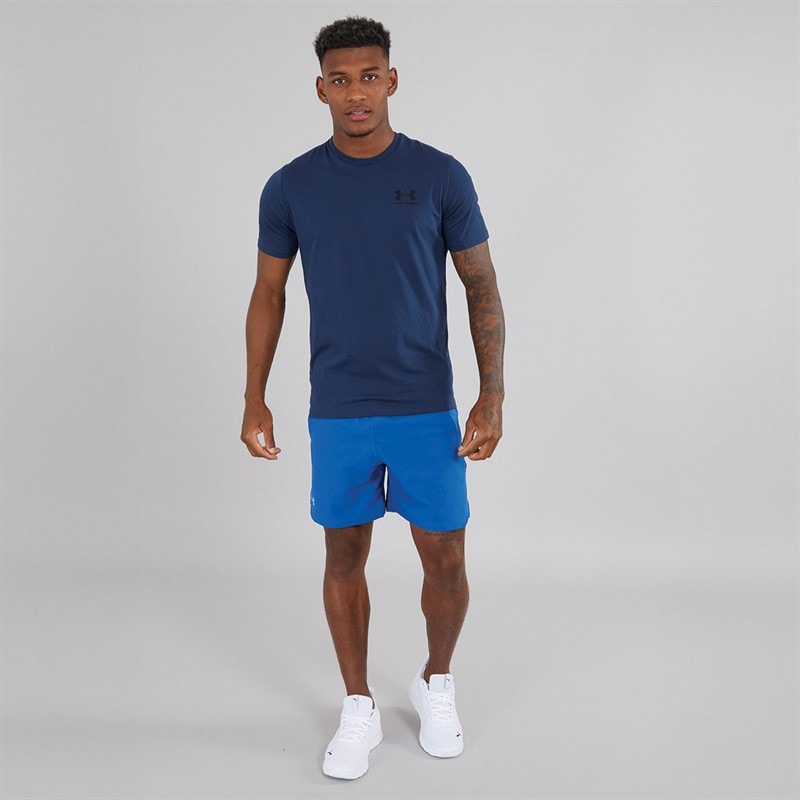 Under Armour Mens UA Sportstyle Left Chest Short Sleeve T-Shirt Academy/Black - Image 3