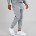Under Armour Mens UA Rival Fleece Joggers Castlerock Light Heather/White
