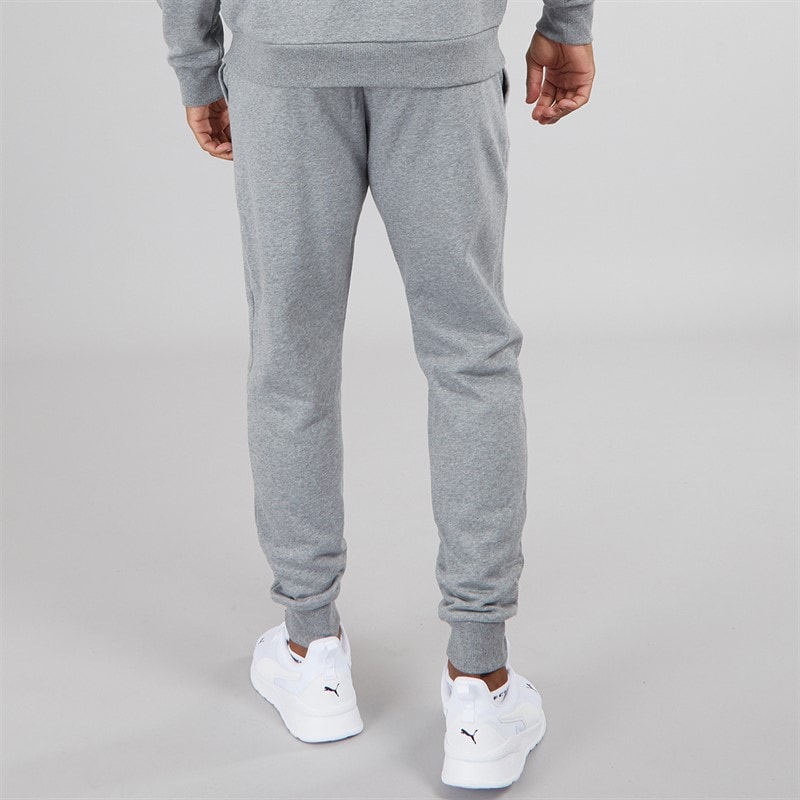 Under Armour Mens UA Rival Fleece Joggers Castlerock Light Heather/White - Image 2