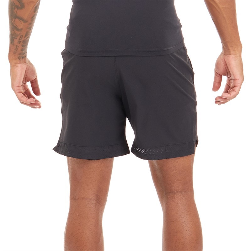 Under Armour Mens UA Vanish Woven 6 Inch Shorts Black/Pitch Grey - Image 2