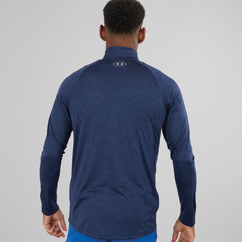 Under Armour Mens UA Tech 2.0 1/2 Zip Top Academy/Steel - Image 2