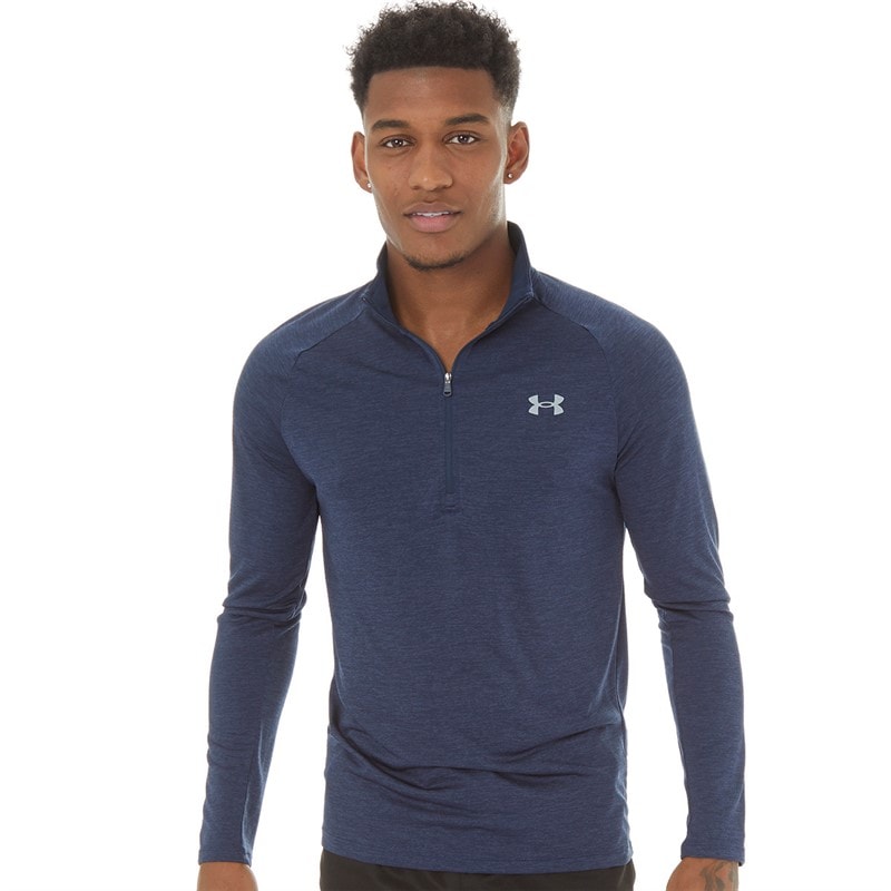 Under Armour Mens UA Tech 2.0 1/2 Zip Top Academy/Steel - Image 3
