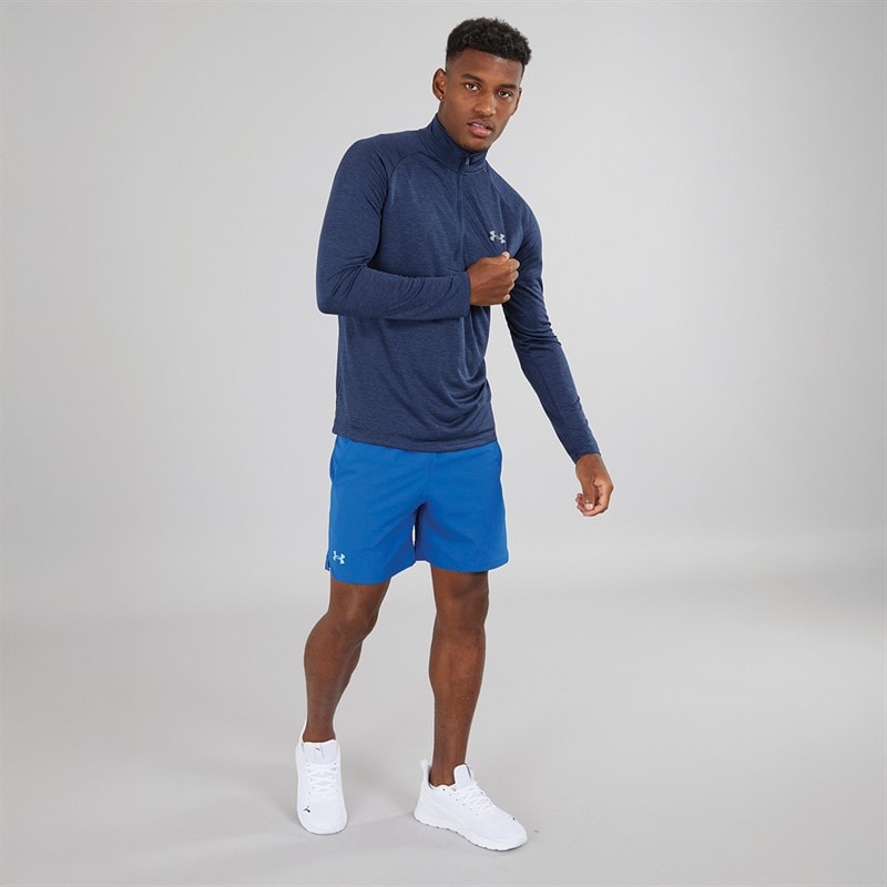 Under Armour Mens UA Tech 2.0 1/2 Zip Top Academy/Steel - Image 4