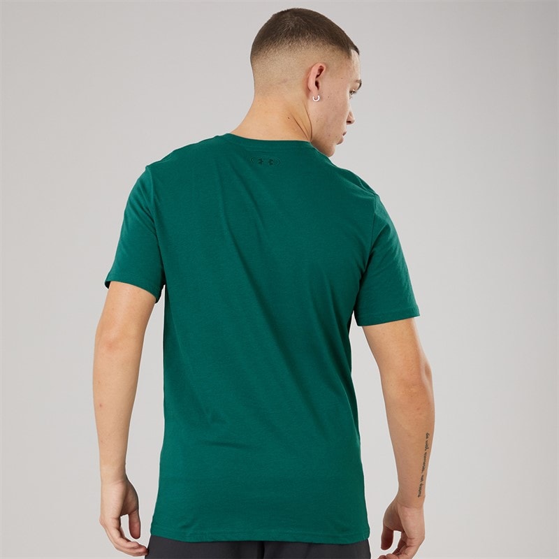 Under Armour Mens UA Sportstyle Left Chest Short Sleeve T-Shirt Rack Green/Arden Green - Image 2