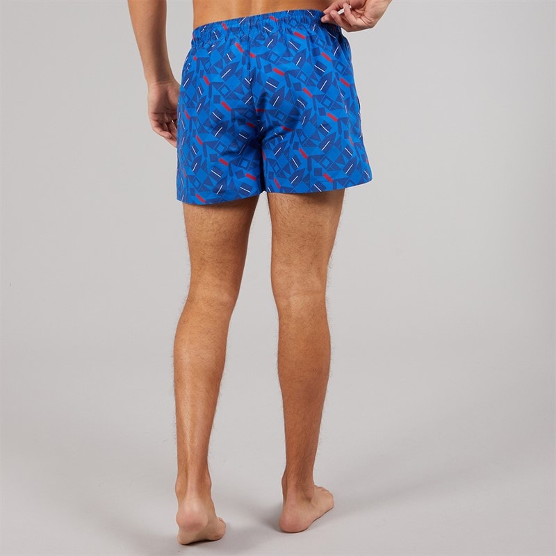 Umbro Mens Racer Swim Shorts Blue/Red/White - Image 2