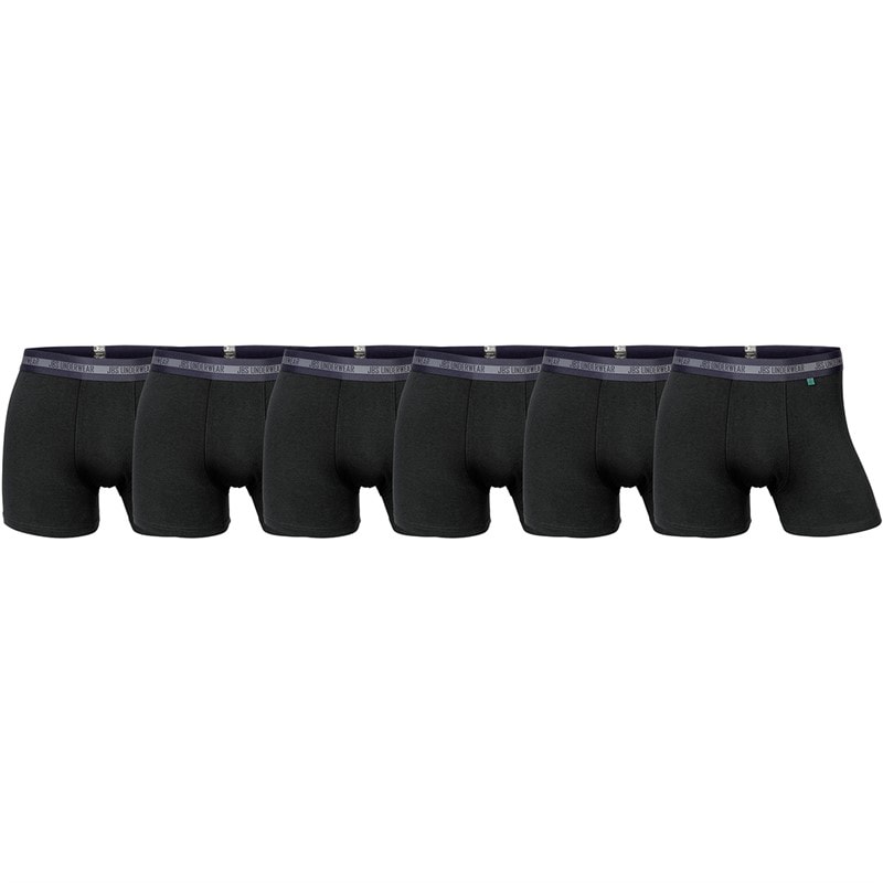 JBS Mens Six Pack Bamboo Boxers Black - Image 1