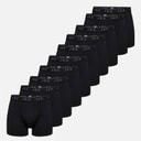 JBS Mens Ten Pack Bamboo Boxers Black