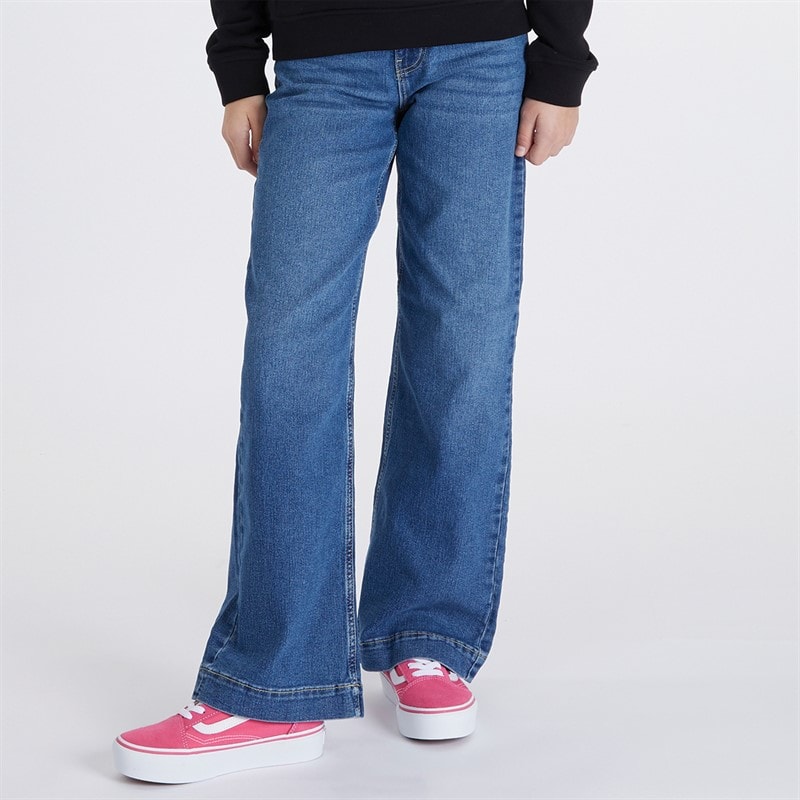 Vero Moda Girls Daisy Wide Jeans Medium Blue Denim - Image 1