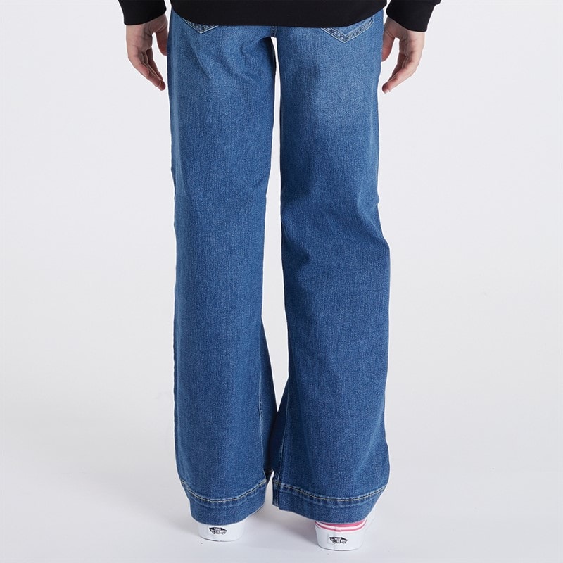 Vero Moda Girls Daisy Wide Jeans Medium Blue Denim - Image 2