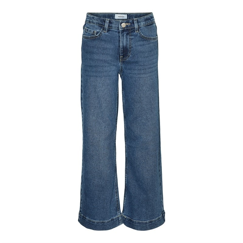 Vero Moda Girls Daisy Wide Jeans Medium Blue Denim - Image 3