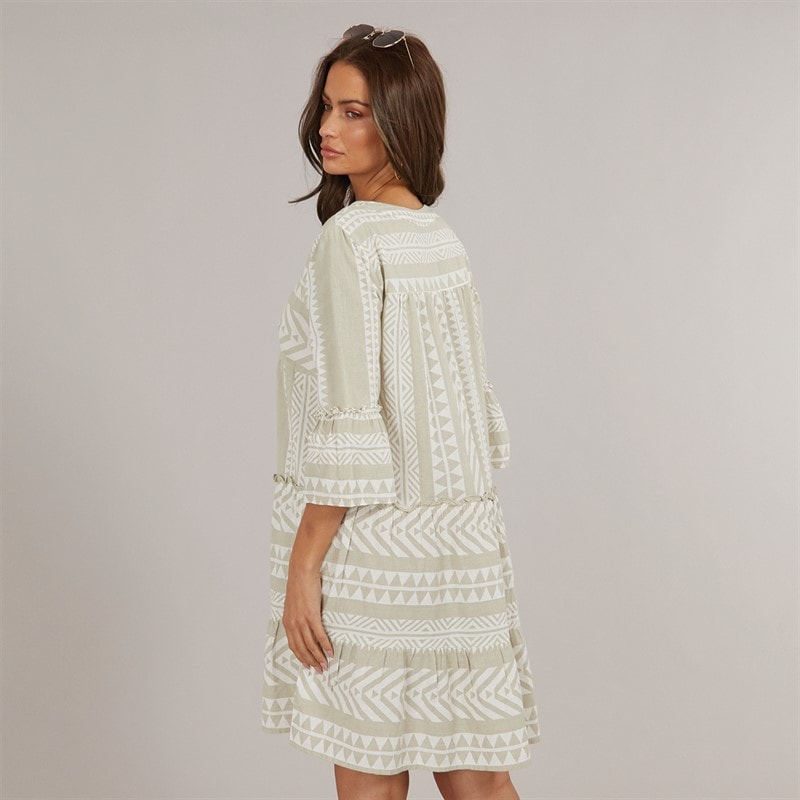 Vero Moda Womens Dicthe Tunic Silver Lining Ibiza Snow White - Image 2